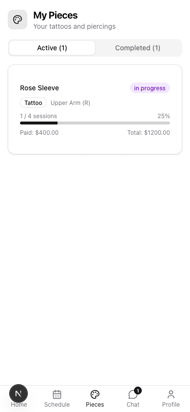 Client Piece Tracking